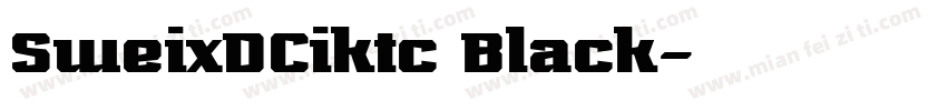 SweixDCiktc Black字体转换